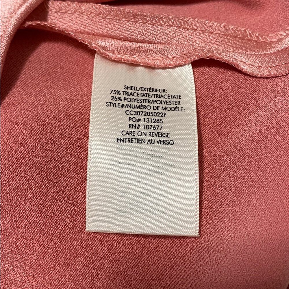 NWT Alice + Olivia Harmon Draped Satin Camisole Cami Tank Top Rose Pink Size XS - Picture 10 of 10